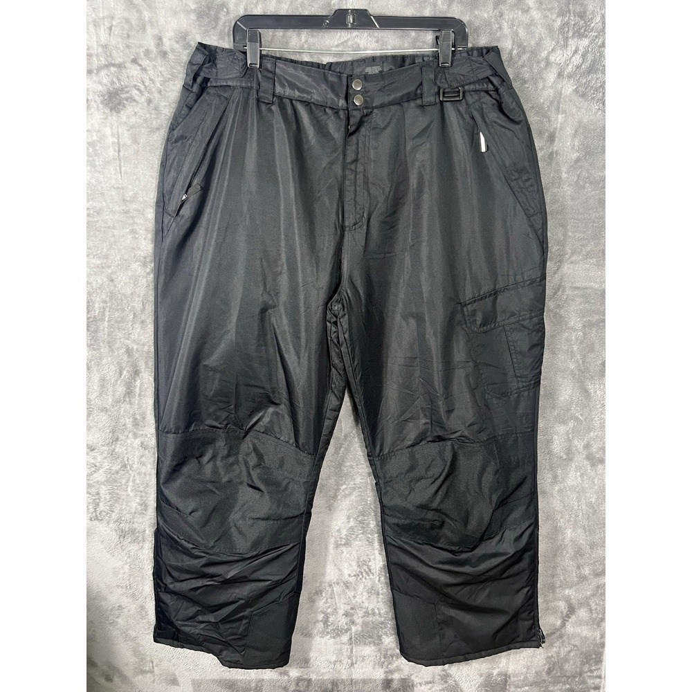 Arctic Quest Mens Snow Pants Black XL Insulated Ski Snowboard Cargo OMP 8166